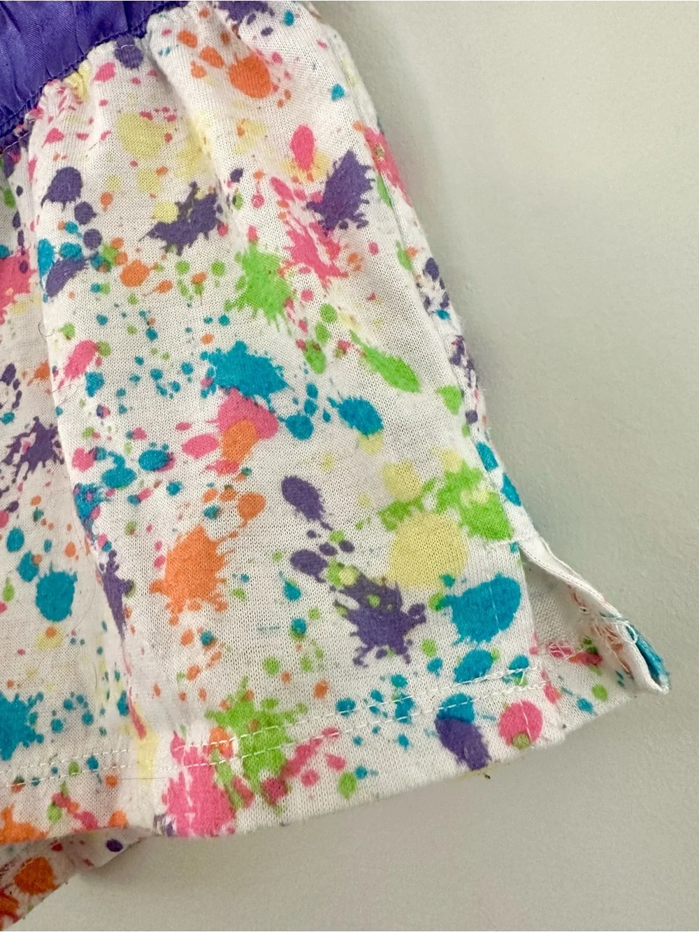 Y2K Justice Sleep Shorts 6/7 Rainbow BFF Pajama Lounge Shorts Coquette Kawaii
